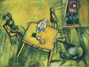 Chagall - La chambre jaune (1911)