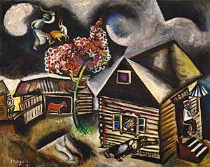 Chagall - La pluie (1911)