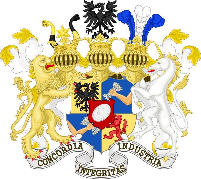 Blason des Rothschild - les 5 flèches symbolisent les 5 branches de la famille