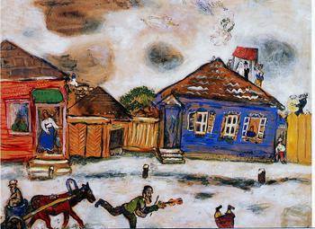 Le shtetl - Chagall