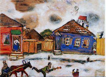 Le shtetl - Chagall 