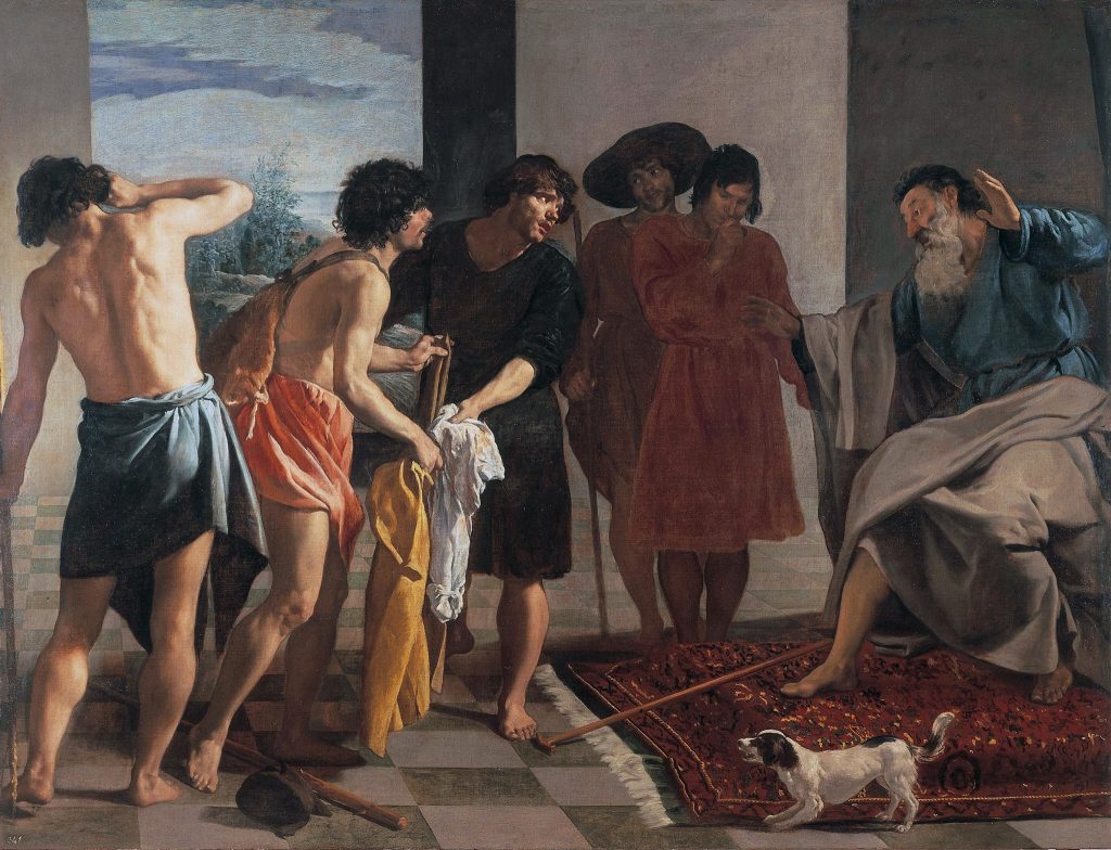 Diego Velásquez 1599-1660 La robe sanglante de Joseph est apporté à Jacob.