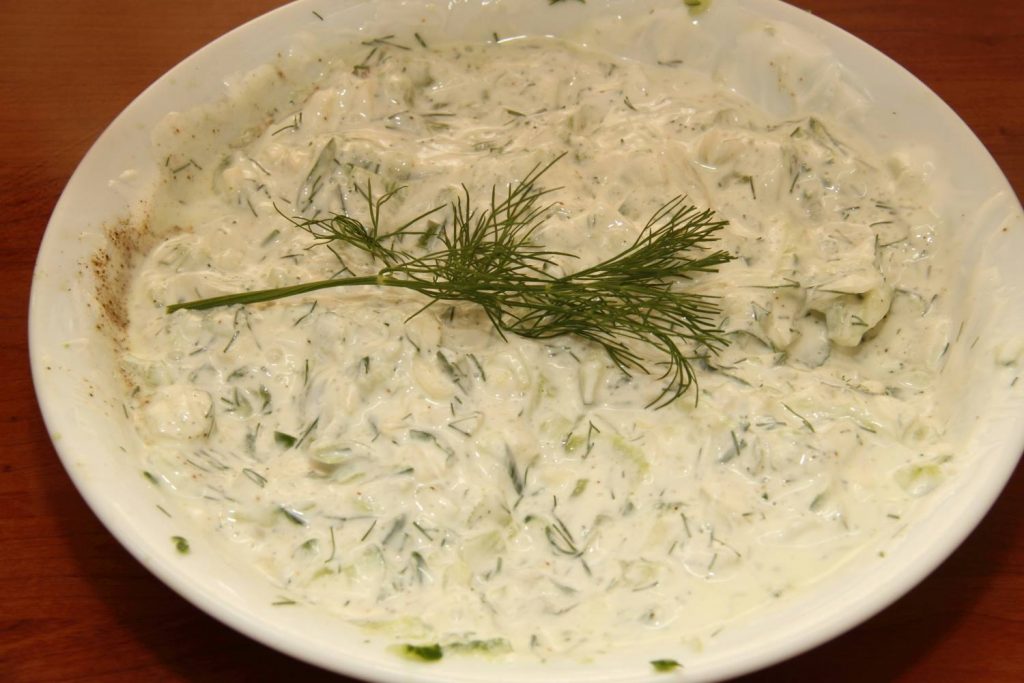 Betteraves cuites au four et Tzatziki