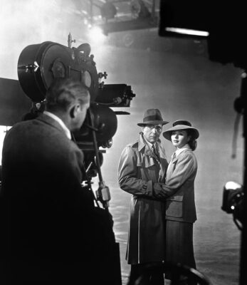 Photo de plateau du film Casablanca avec Humpfrey Bogart et Ingrid Bergman