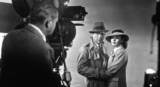 Photo de plateau du film Casablanca avec Humpfrey Bogart et Ingrid Bergman