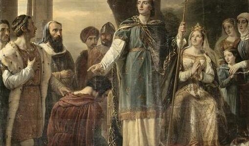 Illustration: Saint Louis rendant la justice sous le chêne de Vincennes par Georges Rouget (1783–1869)