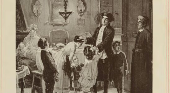 illustration: la bénédiction du Shabbat