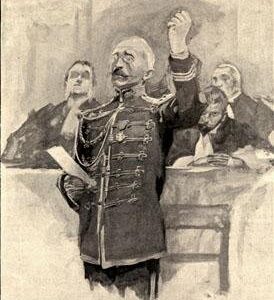 Illustration: Dreyfus au procès de Rennes en 1899