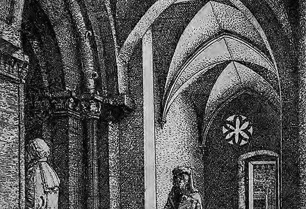 Illustrations: Gravure du portique de la synagogue médiévale de Ratisbonne, à la veille de sa destruction, par Albrecht Altdorfer. Gravure de l'intérieur de la synagogue. La seule photo qui subsiste du brûlement de livres organisé par les Jeunesses hitleriennes le 12 mai 1933 sur la Neupfarrplatz de Ratisbonne. Joseph Opatoshu.