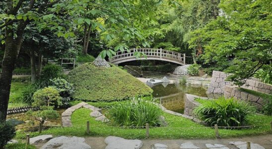 Vue du Jardin Albert-Kahn à Boulogne